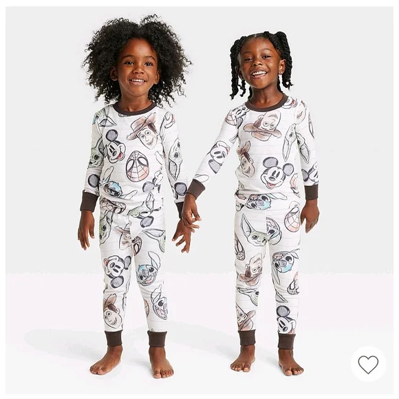 Disney Pajamas Toddler 2pc Disney 0 Character Mash Up Matching